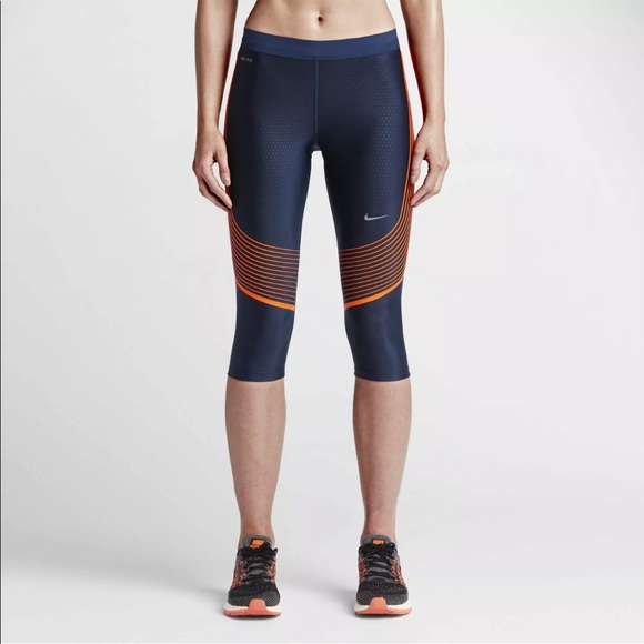 NWT NIKE DRI-FIT POWER SPEED RUNNING CAPRIS M - Picture 3 of 7